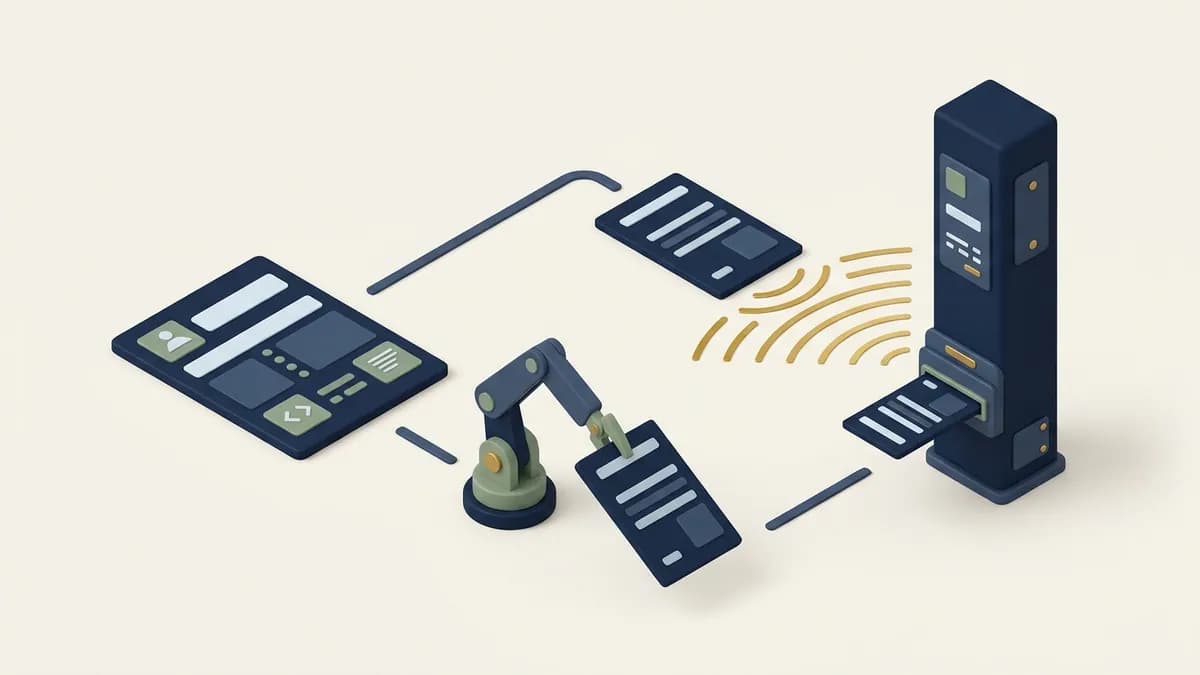 Two ways to reach the same tower: a page posted through a slot, or an automatic signal pulse