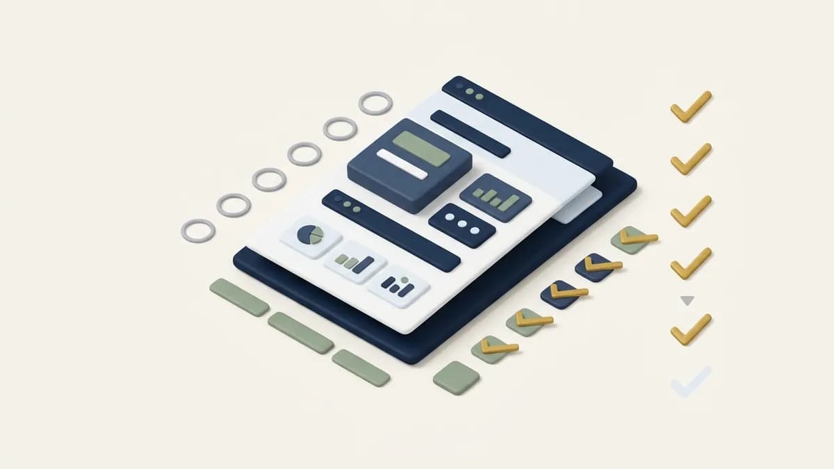 A report panel comparing hollow grey circles before with gold checks after